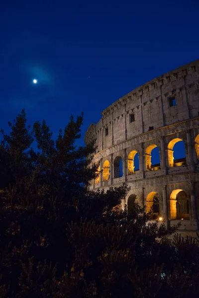 Notte Grande Colosseo Romano Colosseo Colosseo Noto Anche Come Anfiteatro — Foto Stock