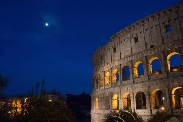 Notte Grande Colosseo Romano Colosseo Colosseo Noto Anche Come Anfiteatro — Foto Stock