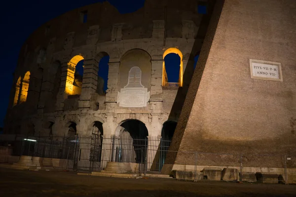 Notte Grande Colosseo Romano Colosseo Colosseo Noto Anche Come Anfiteatro — Foto Stock