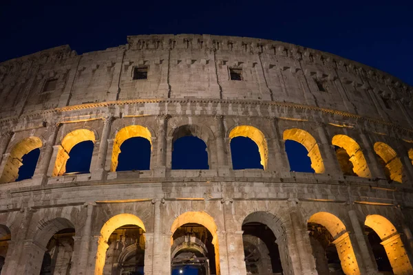 Notte Grande Colosseo Romano Colosseo Colosseo Noto Anche Come Anfiteatro — Foto Stock