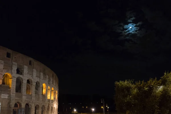 Notte Grande Colosseo Romano Colosseo Colosseo Noto Anche Come Anfiteatro — Foto Stock