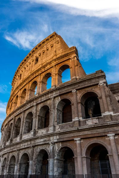 Tramonto Oro Grande Colosseo Romano Colosseo Colosseo Noto Anche Come — Foto Stock