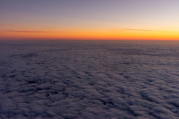 Нидерланды Закат Над Облаками — стоковое фото