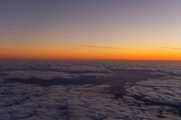 Niederlande Ein Sonnenuntergang Über Einer Wolkendecke — Stockfoto