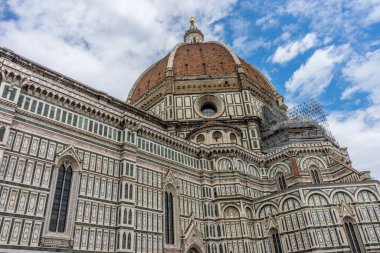 Santa Maria del Fiore Katedrali. Muhteşem Rönesans Kubbesi. Tasarımı Filippo Brunelleschi tarafından Floransa, İtalya 'da yapıldı.