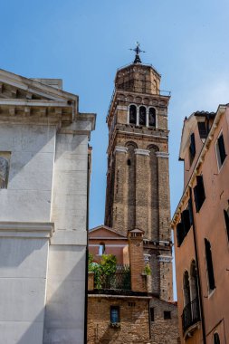 Avrupa, İtalya, Venedik, Museo della Musica, TARİHİ Binanın Düşük Açı Görünümü