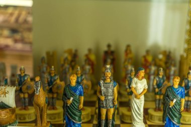 Avrupa, İtalya, Venedik, bir grup oyuncak heykel