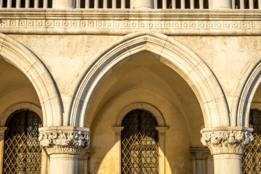 Avrupa, İtalya, Venedik, Piazza San Marco, Tarihsel Binanın Düşük Görüş Alanı