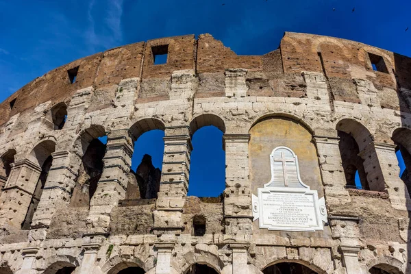 플라비우스 피극장 Flavian Amphitheatre 으로도 알려진 대로마 콜로세움 콜로세움 콜로세오 — 스톡 사진