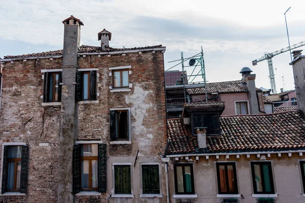 Europa Italië Venetië Een Groot Bakstenen Gebouw — Stockfoto