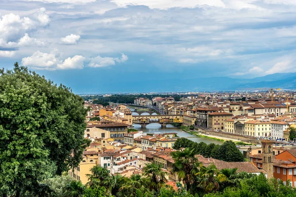 Panaromic View Florence Townscape Cityscape Seen Piazzale Michelangelo Michelangelo Square —  Fotos de Stock