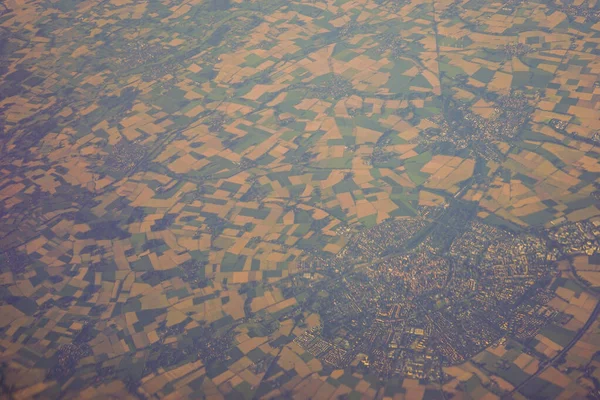 Вид Вікна Літака Схіпгол Європа — стокове фото