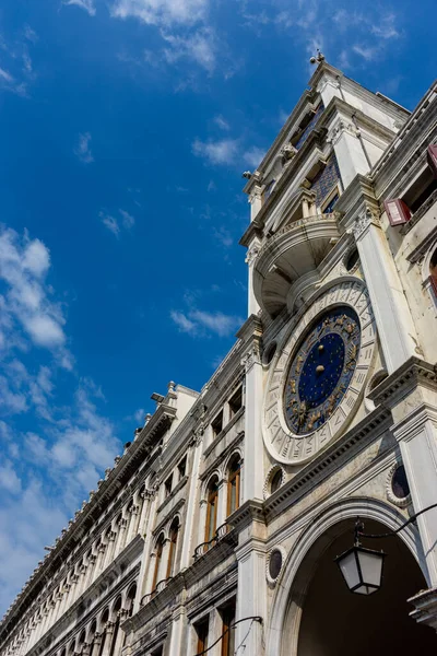 Europe Italie Venise Tour Horloge Saint Marc Bas Angle Vue — Photo