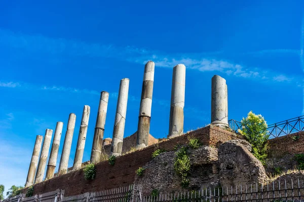 Italien Rom Forum Romanum Säulen Des Venus Und Romatempels — Stockfoto