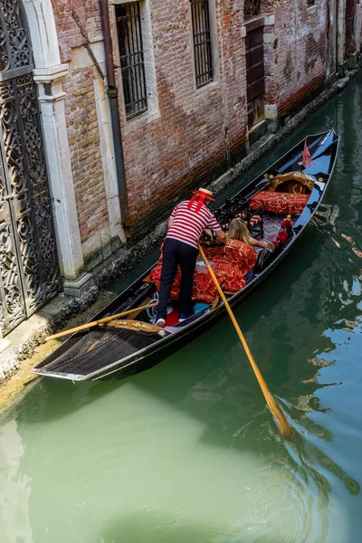 Les Gondoles Sur Canal Venise Italie — Photo