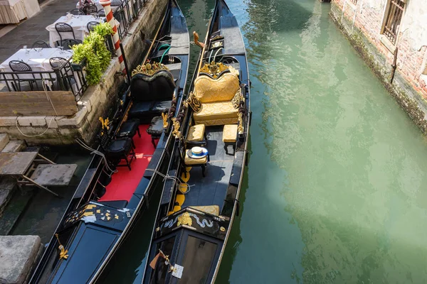 Les Gondoles Sur Canal Venise Italie — Photo