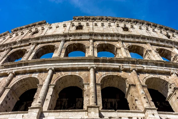 Fasada Wielkiego Rzymskiego Koloseum Koloseum Koloseum Znanego Również Jako Flawski — Zdjęcie stockowe