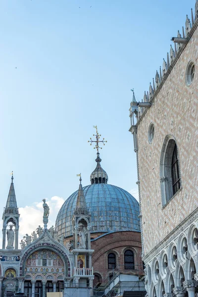 Європа Італія Венеція Яцца Сан Марко Cathedral Sky City — стокове фото