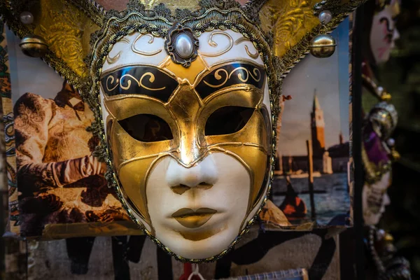 Italien Venedig Eine Nahaufnahme Einer Venezianischen Maske — Stockfoto