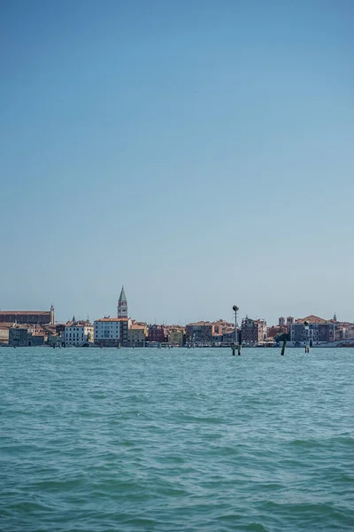 Europa Italia Venecia Gran Barco Cuerpo Agua — Foto de Stock