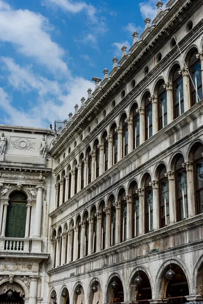 Europa Itália Veneza Piazza San Marco Baixa Vista Construção Histórica — Fotografia de Stock
