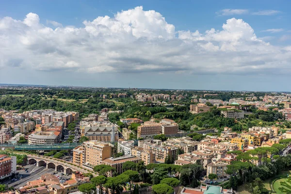 Cidade Romana Panaroma Vista Alto Basílica São Pedro Jardins Cidade — Fotografia de Stock