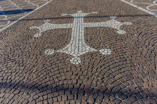 Italien Pisa Kopfsteinpflasterstraße — Stockfoto