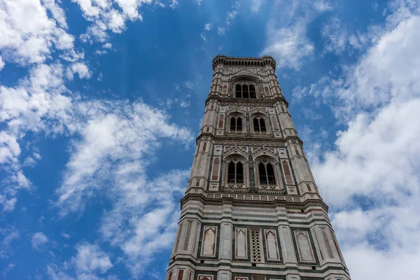 Europa Italië Florence Giotto Campanile Een Hoge Klokkentoren Onder Een — Stockfoto