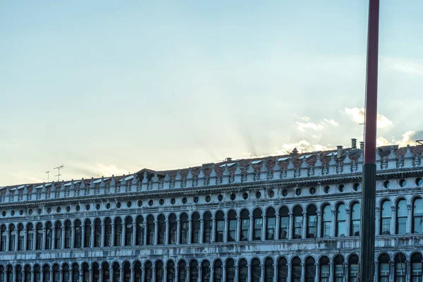 Europa Itália Veneza Piazza San Marco Construção Contra Cloudy Sky — Fotografia de Stock