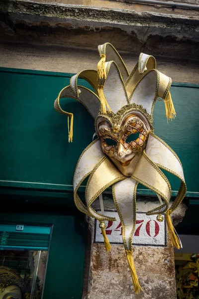 Italien Venedig Eine Nahaufnahme Einer Venezianischen Maske — Stockfoto