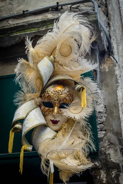 Italien Venedig Eine Nahaufnahme Einer Venezianischen Maske — Stockfoto