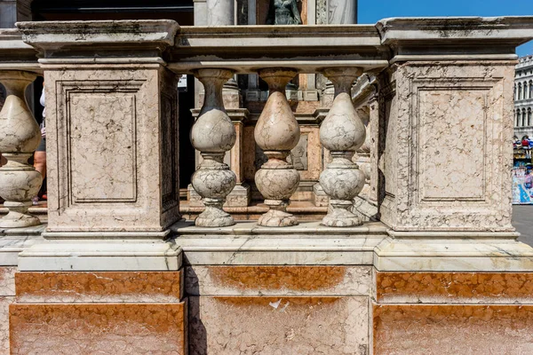 Europa Itália Veneza Grande Plano Edifício Pedra — Fotografia de Stock