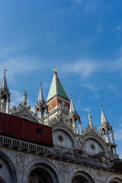 Europa Italia Venecia Basílica San Marcos Ángulo Bajo Vista Del — Foto de Stock
