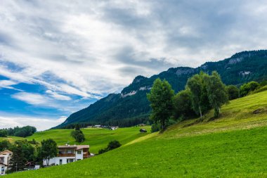 Kastelruth, İtalya - 29 Haziran 2018: Kastelruth, Castelrotto, İtalya
