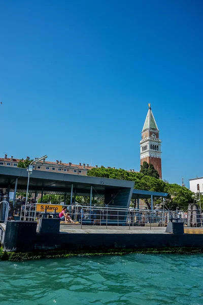 Venise Italie Juillet 2018 Station Eau Taxi San Marco Venise — Photo