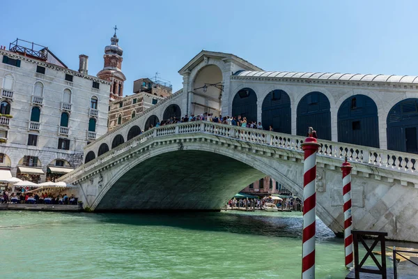 Venise Italie Juillet 2018 Pont Rialto Sur Grand Canal Venise — Photo