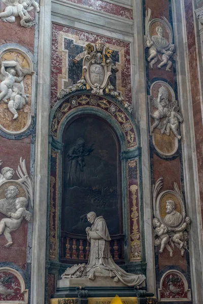 Cidade Vaticano Itália Junho 2018 Interiores Decorados Basílica São Pedro — Fotografia de Stock