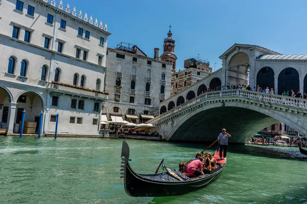 Venise Italie Juillet 2018 Pont Rialto Sur Grand Canal Venise — Photo