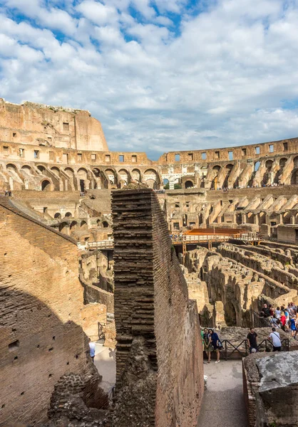 이탈리아 2018 플라비우스 피극장 Flavian Amphitheatre 으로도 알려진 콜로세움의 기념물이지 — 스톡 사진