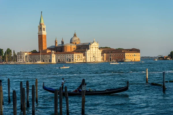 Venise Italie Juin 2018 Gondolas Amarré Près Place Saint Marc — Photo