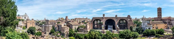 Rome Italië Juni 2018 Panorama Van Oude Ruïnes Van Basiliek — Stockfoto