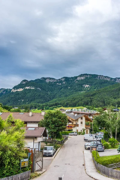 Kastelruth Italy June 2018 Cityscape Town Scape Kastelruth Castelrotto Italy — 图库照片