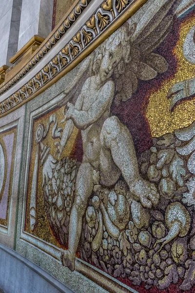 Cidade Vaticano Itália Junho 2018 Decoração Arte Nas Paredes Basílica — Fotografia de Stock