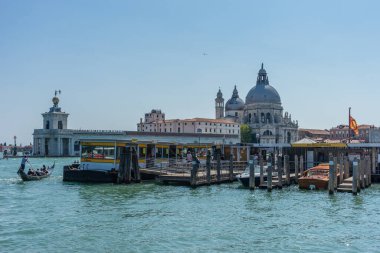 Venedik, İtalya - 01 Temmuz 2018: Venedik, İtalya 'da Santa Maria della Salute San Marco