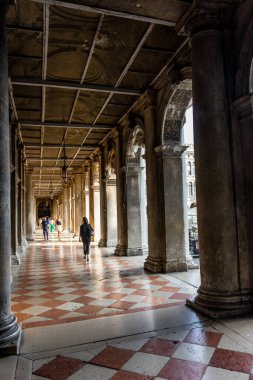 Venedik, İtalya - 01 Temmuz 2018: Venedik, İtalya 'da Piazza San Marco