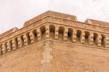 Roma, İtalya - 23 Haziran 2018: Roma, İtalya 'daki Hadrian Anıtmezarı Sant Angelo Kalesi