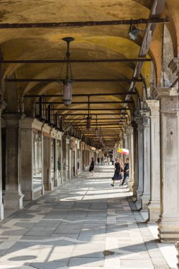 Venedik, İtalya - 01 Temmuz 2018: Venedik, İtalya 'da Piazza San Marco