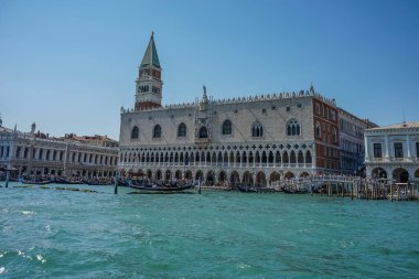 Venedik, İtalya - 01 Temmuz 2018: Venedik, İtalya 'da Piazza San Marco