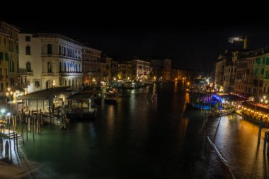 Venedik, İtalya - 30 Haziran 2018: Venedik, İtalya 'daki Büyük Kanal