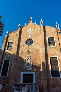 Venedik, İtalya - 30 Haziran 2018: Venedik 'in İtalya' daki şehir ve şehir manzarası